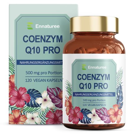 Ennaturee Coenzym Q10 Pro Kapseln 500mg Hochdosiert 120 vegane